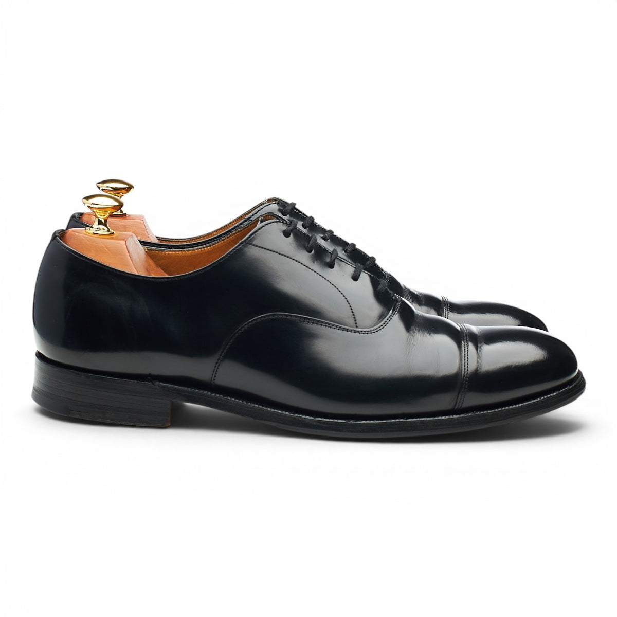 'Consul' Black Leather Oxford UK 9 F
