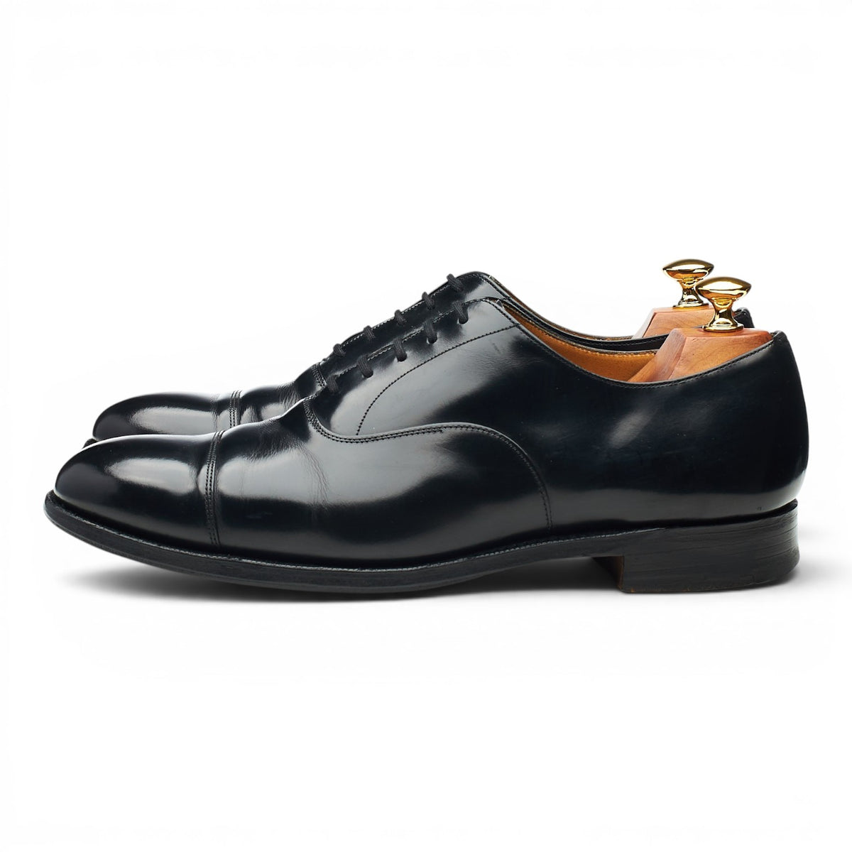'Consul' Black Leather Oxford UK 9 F