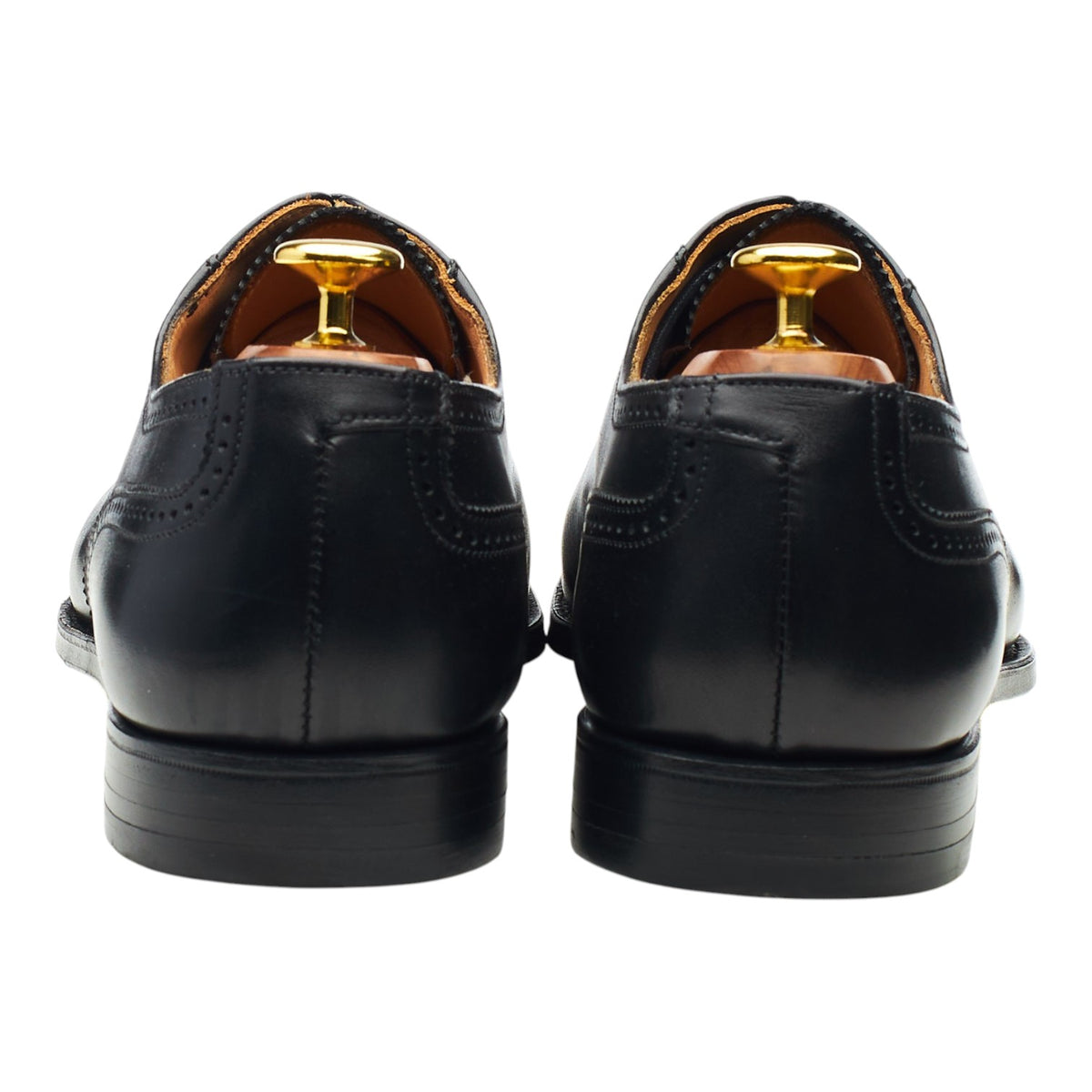 Peal & Co Black Leather Oxford Brogues UK 8.5 US 9.5 D
