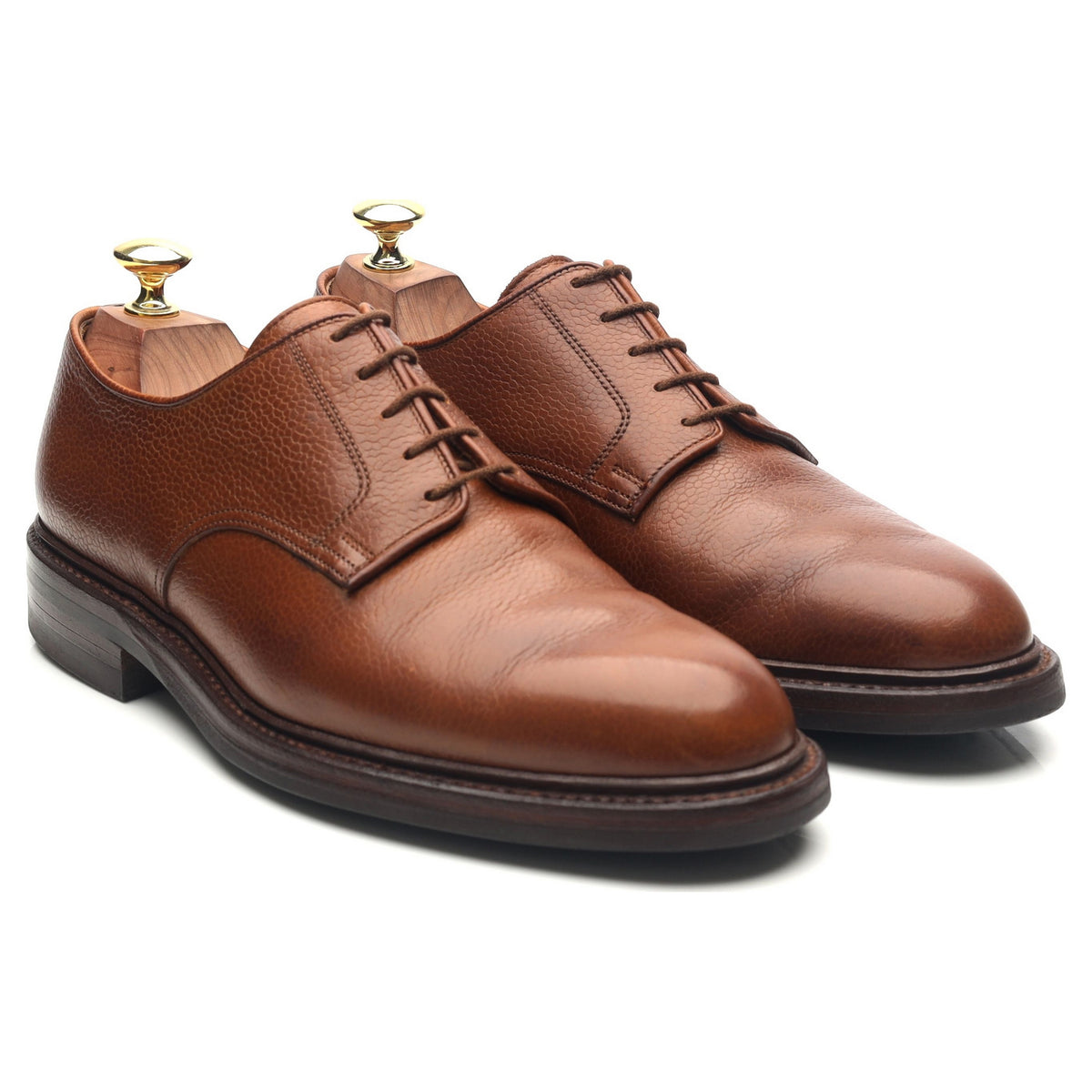 &#39;Grasmere&#39; Tan Brown Leather Derby UK 7 E