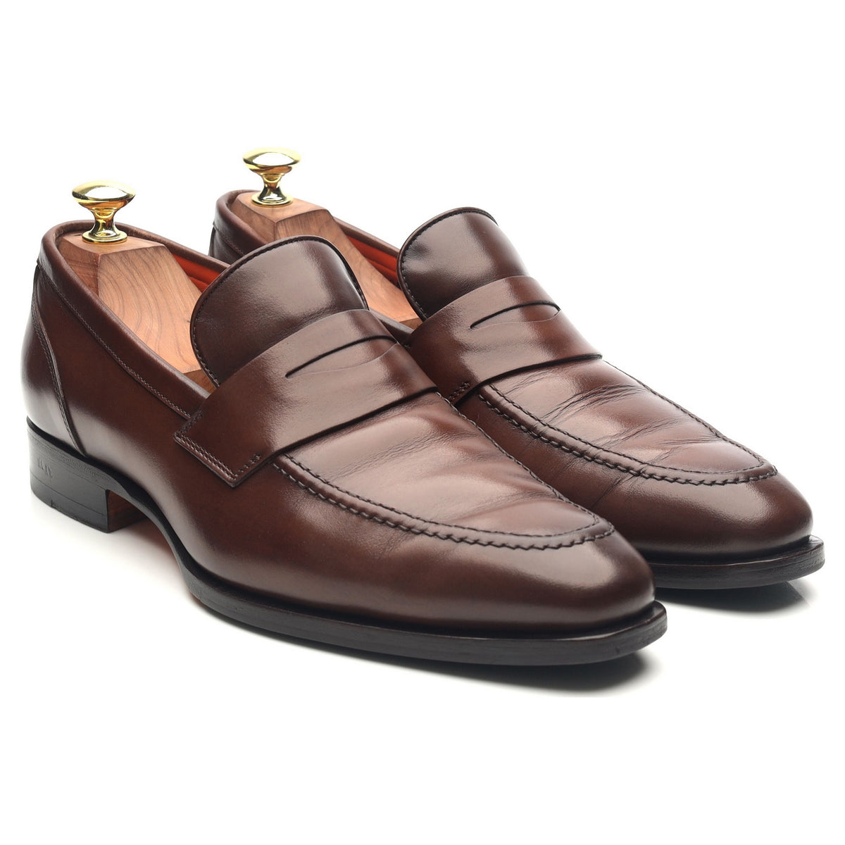 Brown Leather Loafers UK 7