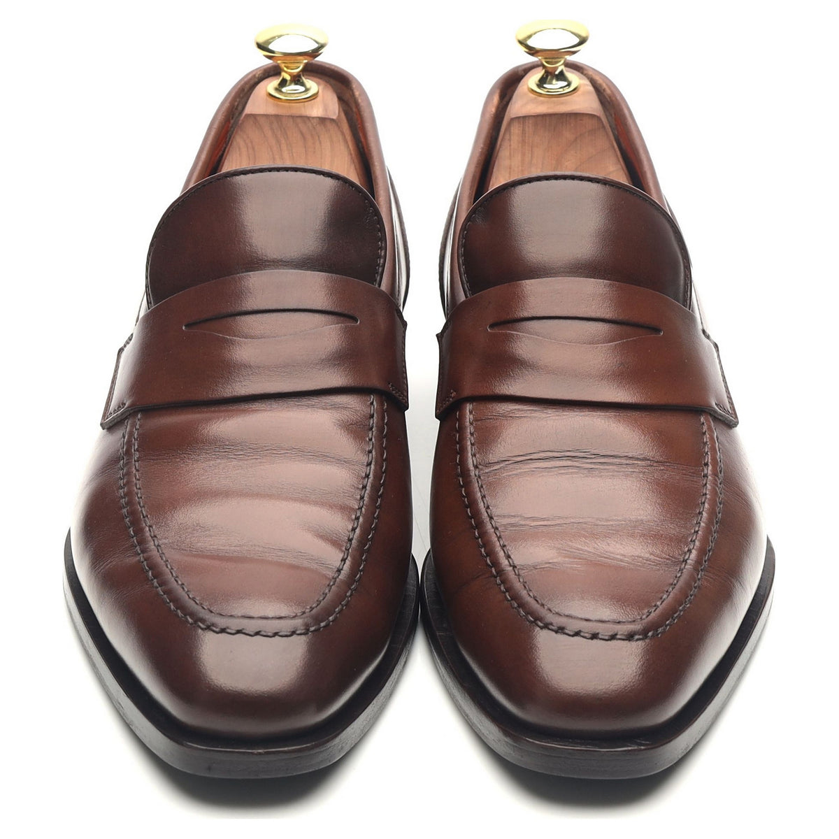 Brown Leather Loafers UK 7