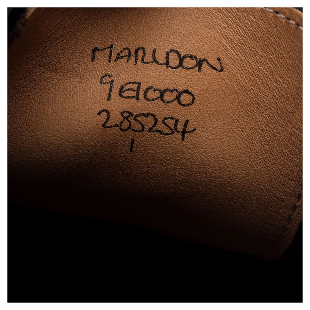&#39;Marldon&#39; Black Leather Wholecut Oxford UK 9 E