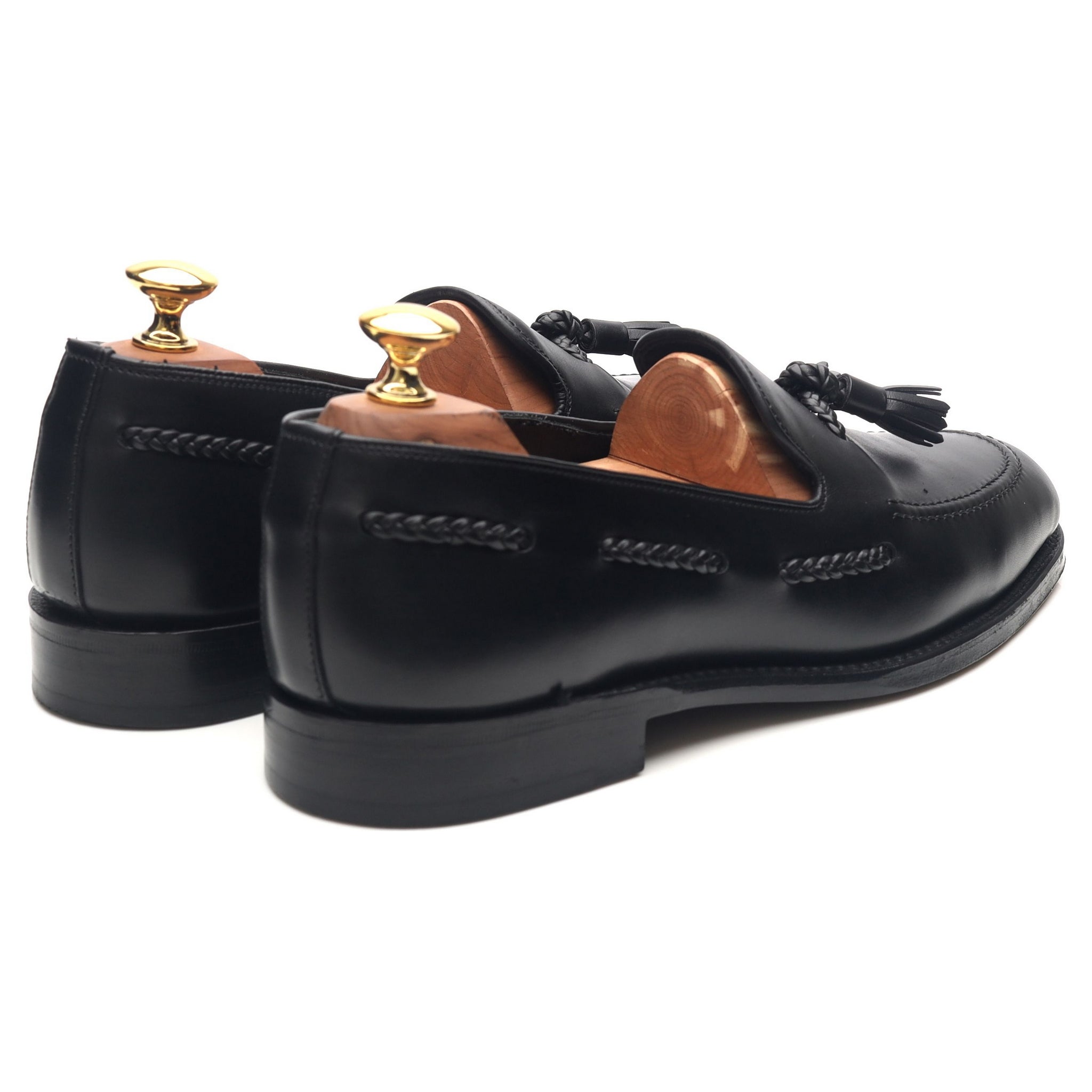 Loake tassel clearance loafers black