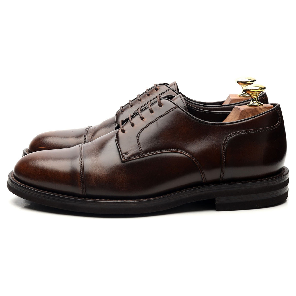 Dark Brown Leather Derby UK 7 EU 41