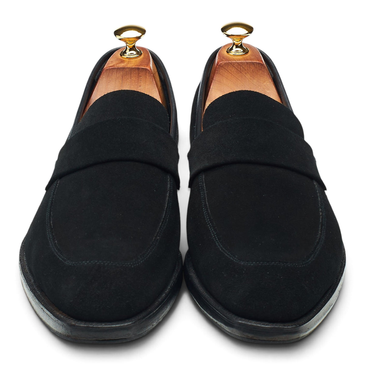 Richard James 'Walton' Black Suede Loafers UK 9.5 E