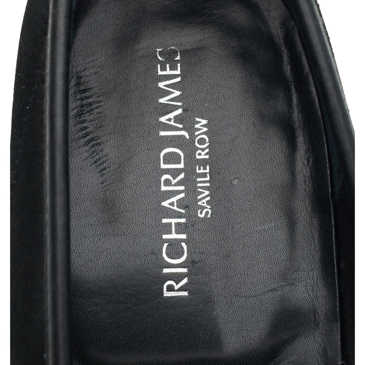 Richard James 'Walton' Black Suede Loafers UK 9.5 E