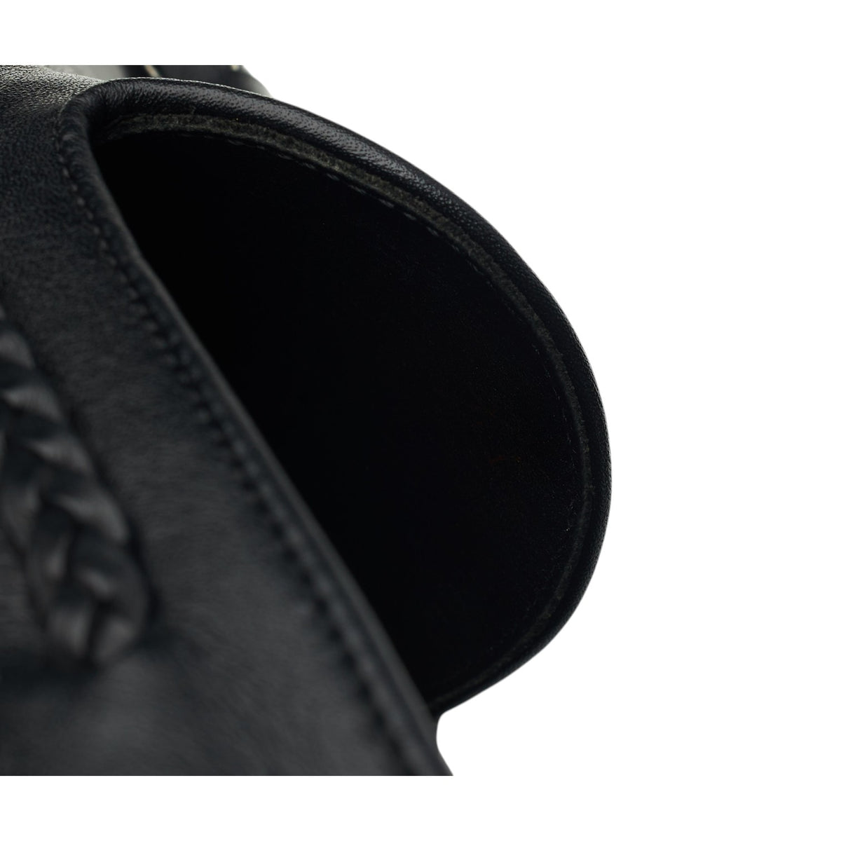 'OT41' Black Leather Tassel Loafers UK 9.5