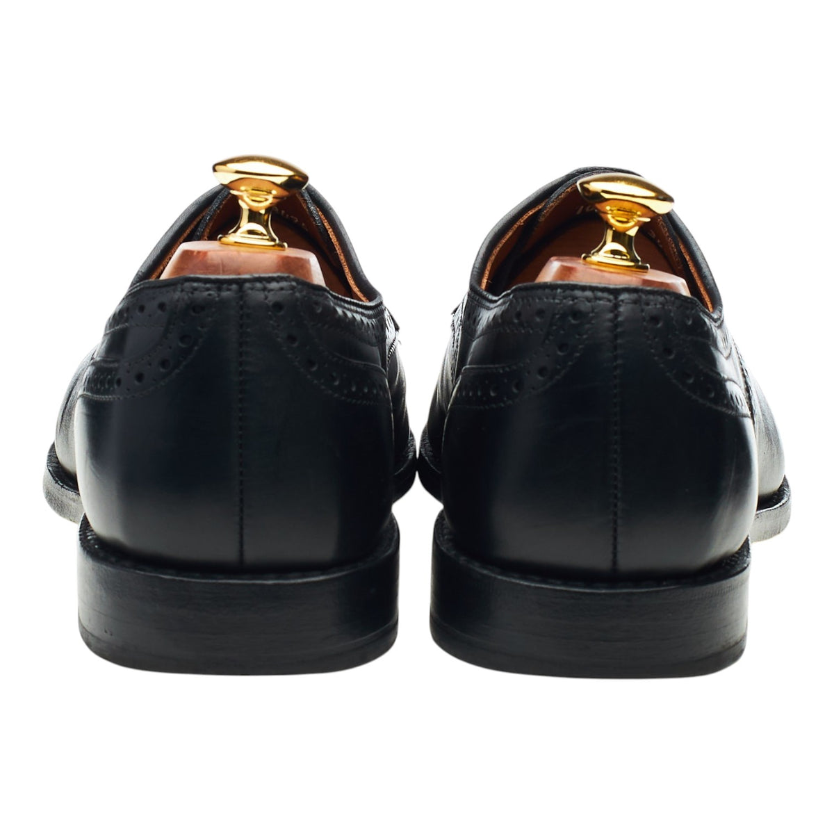 'The City' Black Leather Derby Brogues UK 9 US 10 D