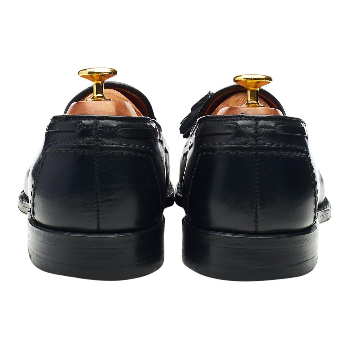 Brooks Brothers '06609' Black Leather Tassel Loafers UK 8.5 US 9.5 C