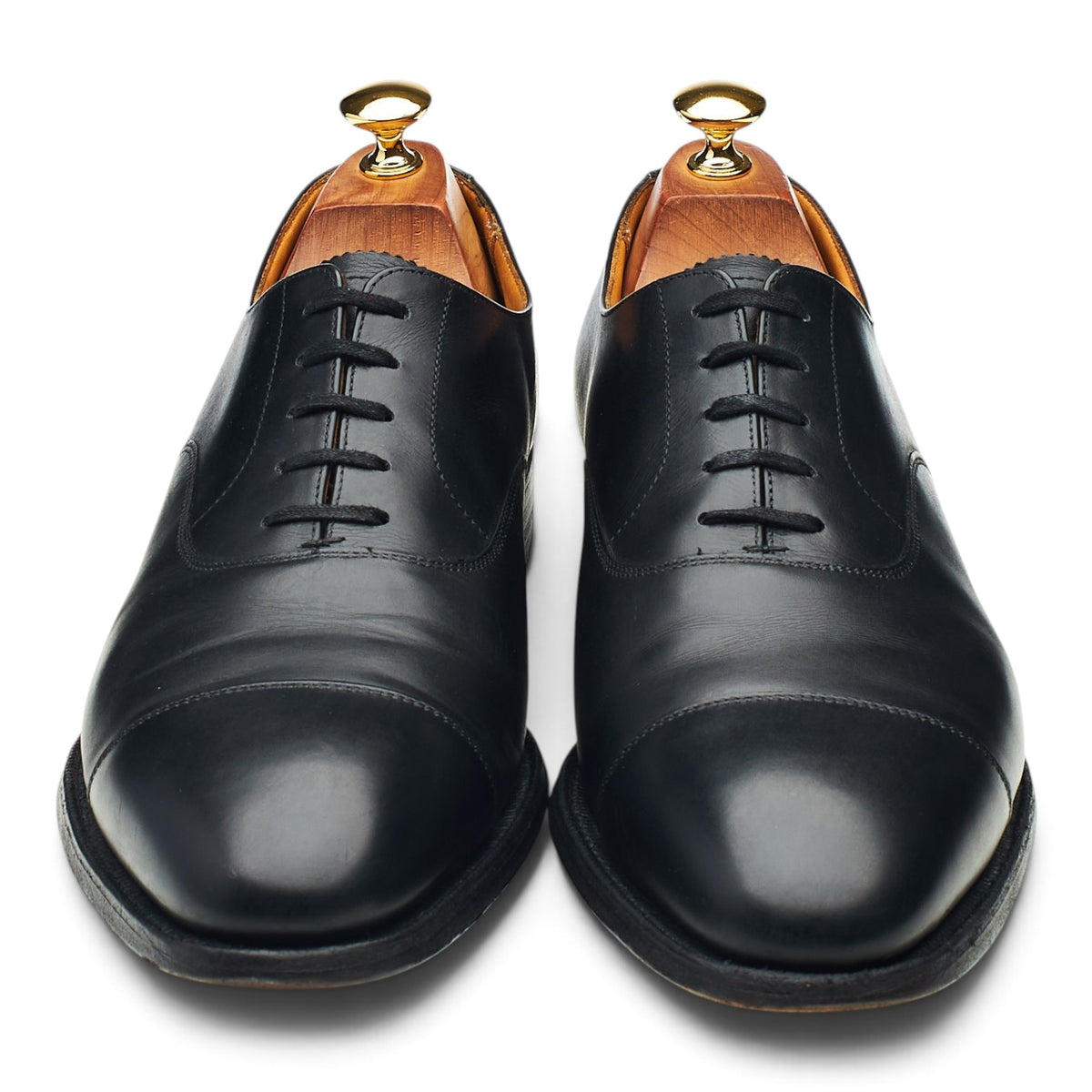 Dunhill Black Leather Oxford UK 10 US 10.5 D