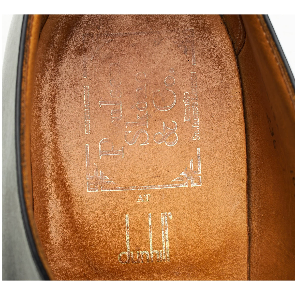 Dunhill Black Leather Oxford UK 10 US 10.5 D