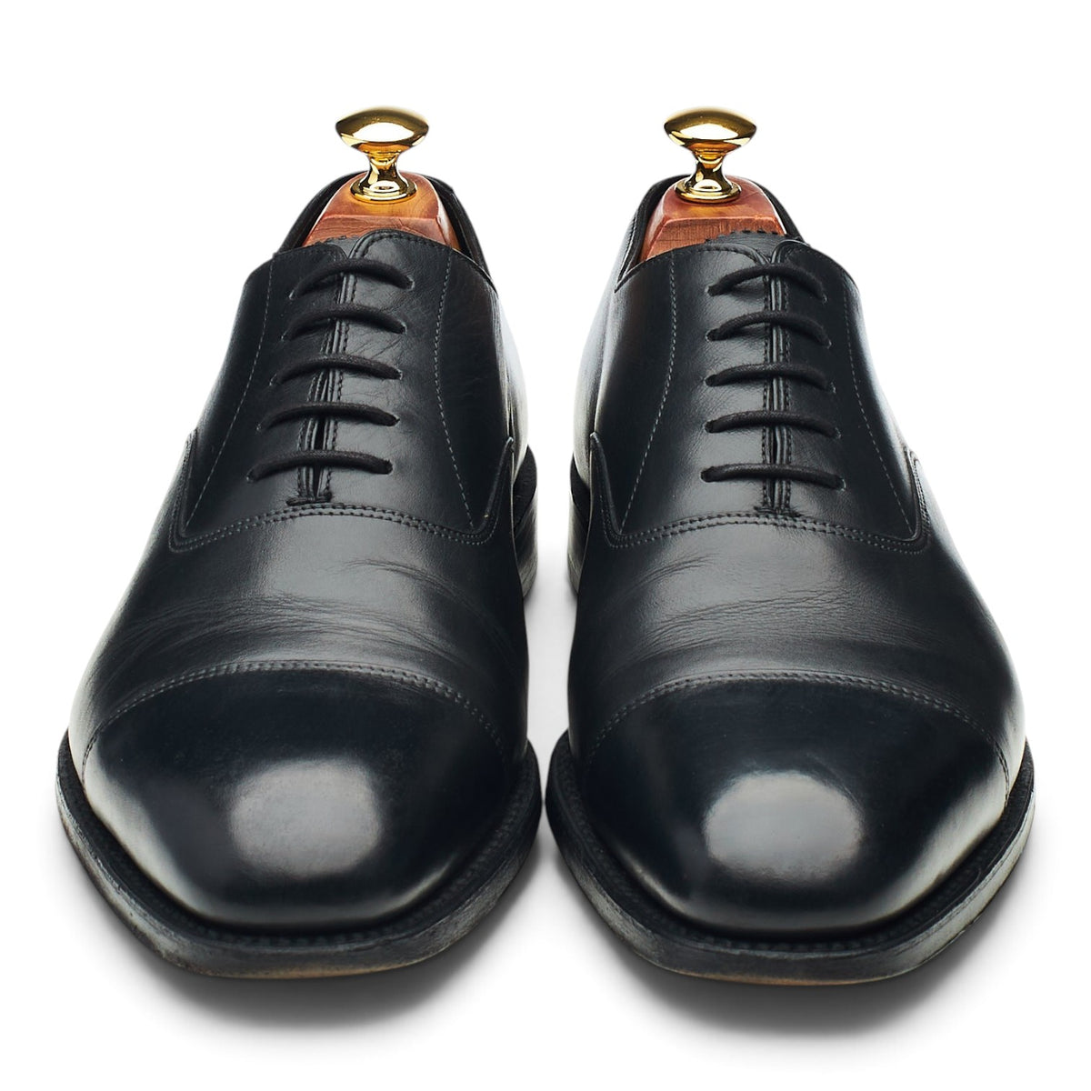 1880 'Aldwych' Black Leather Oxford UK 9 F