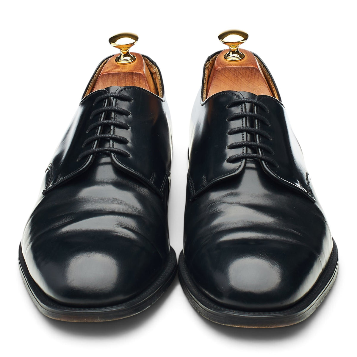 Black Leather Derby UK 10 G