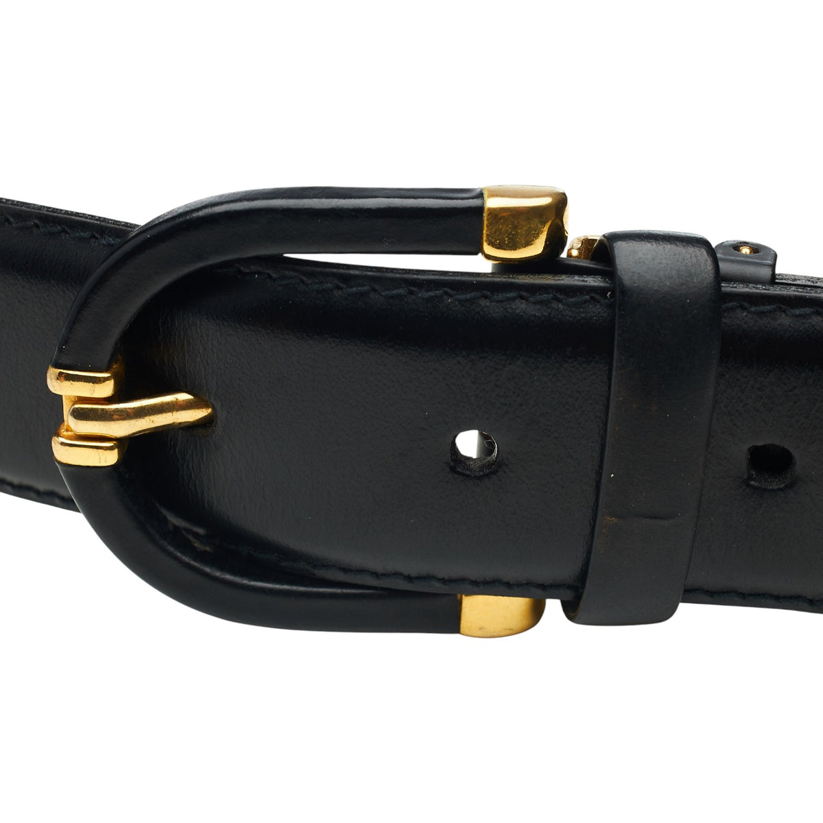 Black Leather Belt 32" - 34"