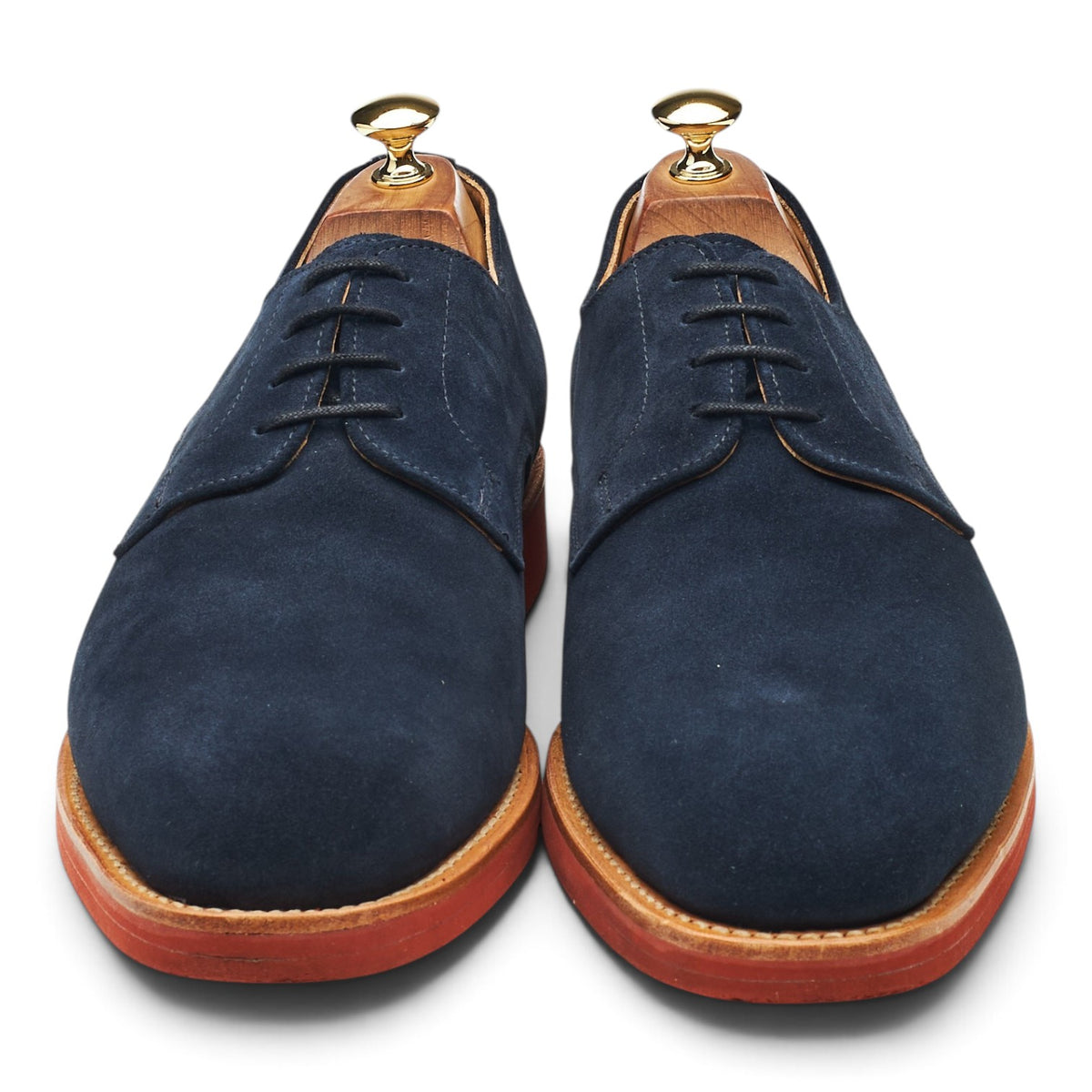 Shipton & Heneage Navy Blue Suede Derby UK 10.5 F