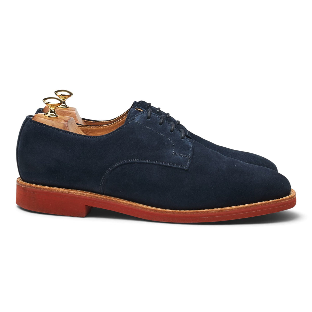 Shipton & Heneage Navy Blue Suede Derby UK 10.5 F