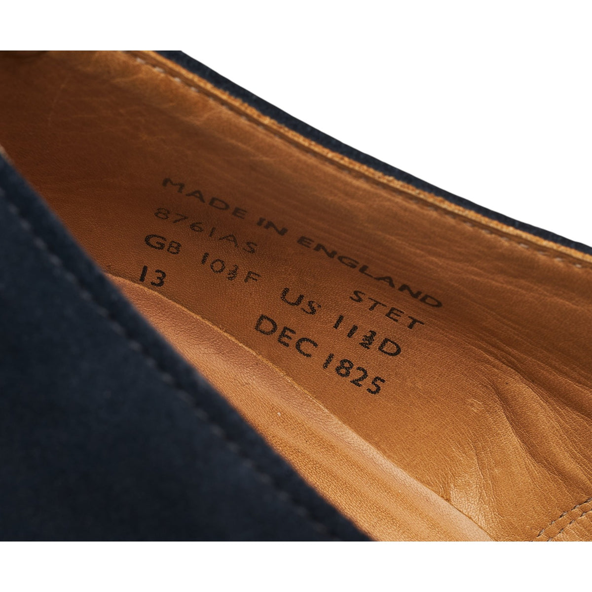 Shipton & Heneage Navy Blue Suede Derby UK 10.5 F