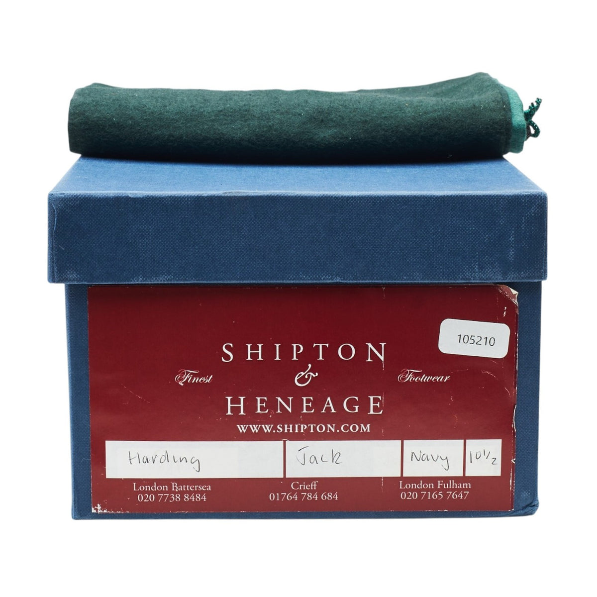 Shipton & Heneage Navy Blue Suede Derby UK 10.5 F