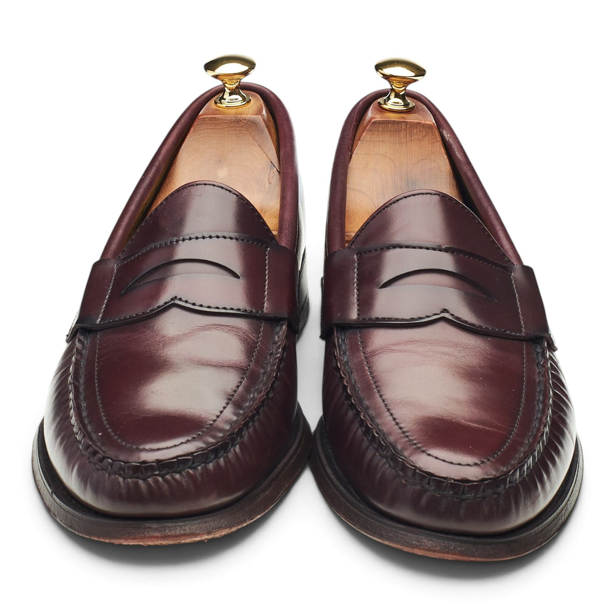 'Cayman' Burgundy Leather Loafers UK 10 E