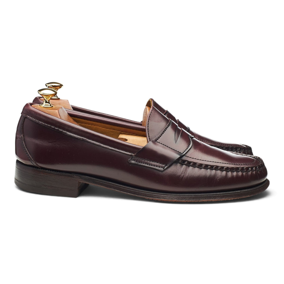 'Cayman' Burgundy Leather Loafers UK 10 E
