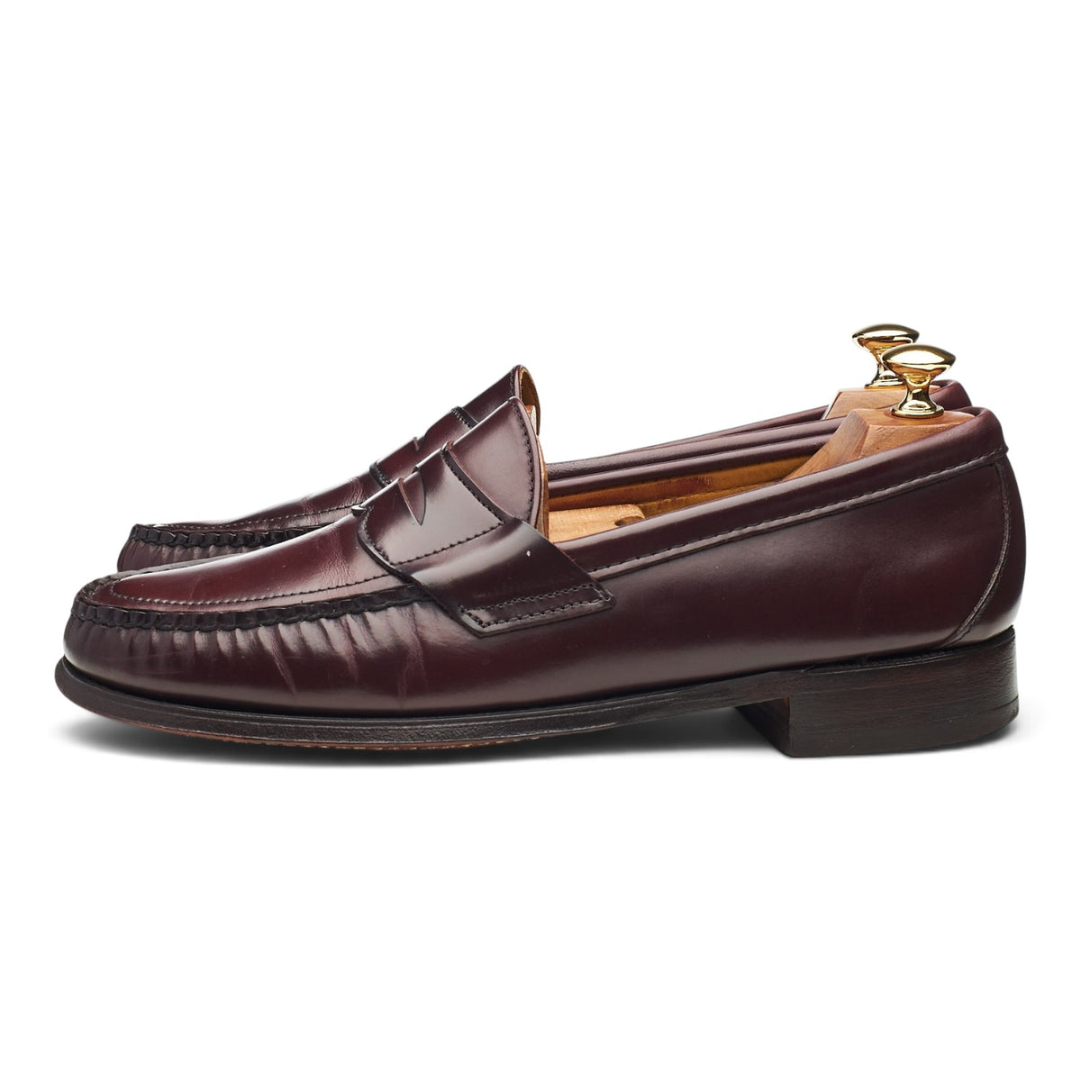 'Cayman' Burgundy Leather Loafers UK 10 E