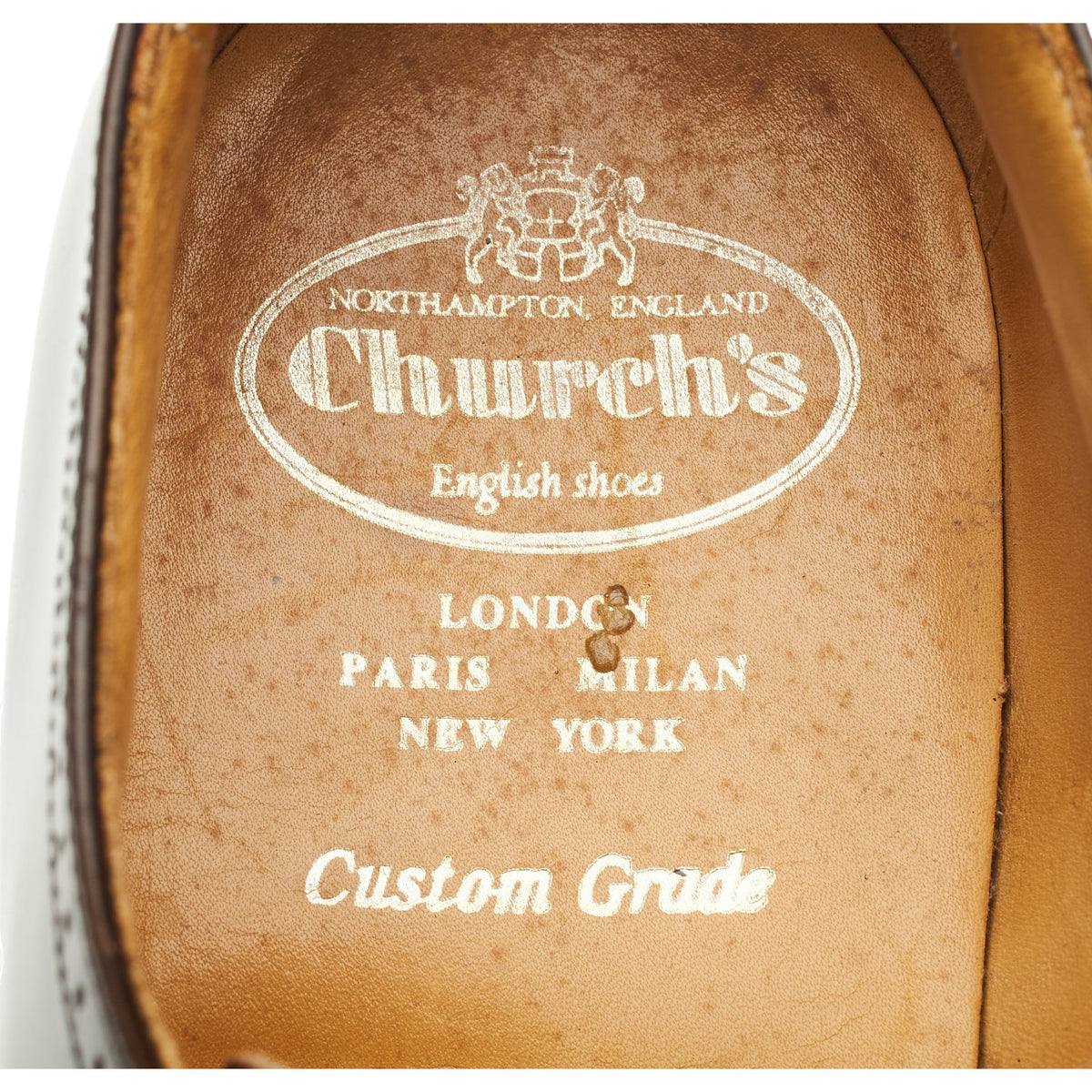 Dark Brown Leather Derby Brogues UK 10.5 F
