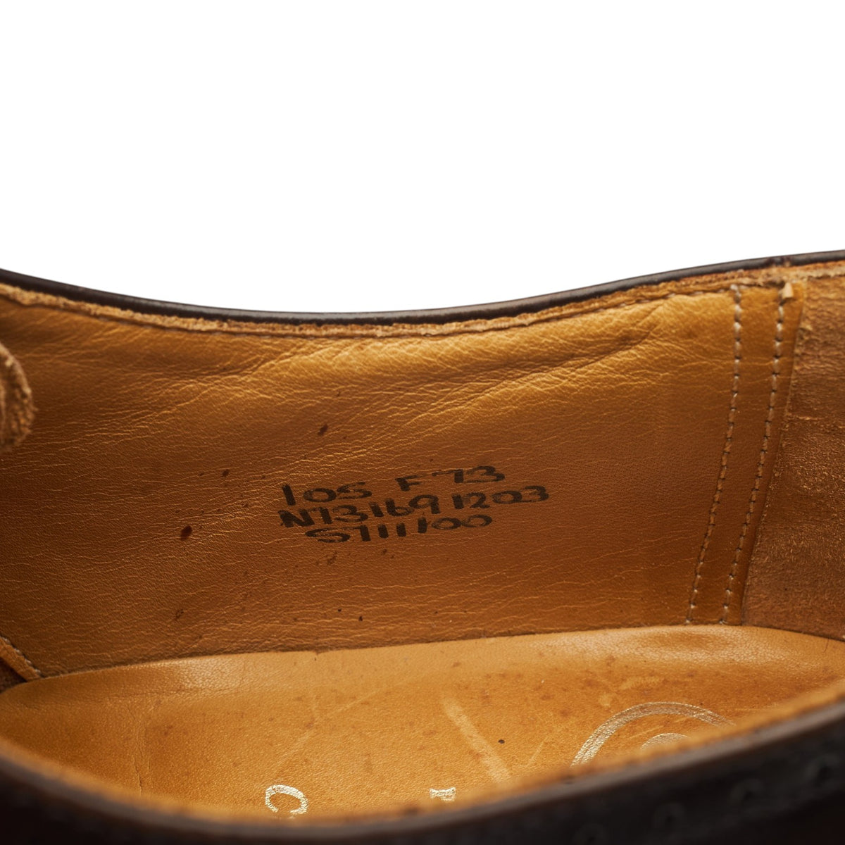 Dark Brown Leather Derby Brogues UK 10.5 F