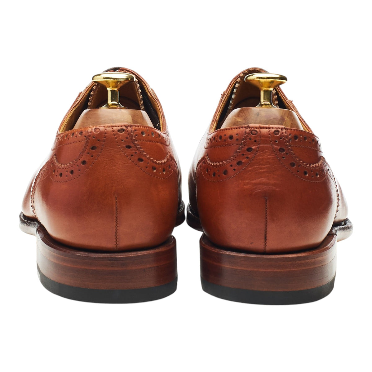 '101565' Tan Brown Leather Oxford Brogues UK 8