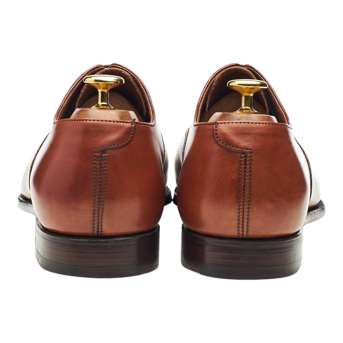 'Belgrave' Tan Brown Leather Oxford Brogues UK 7.5 E