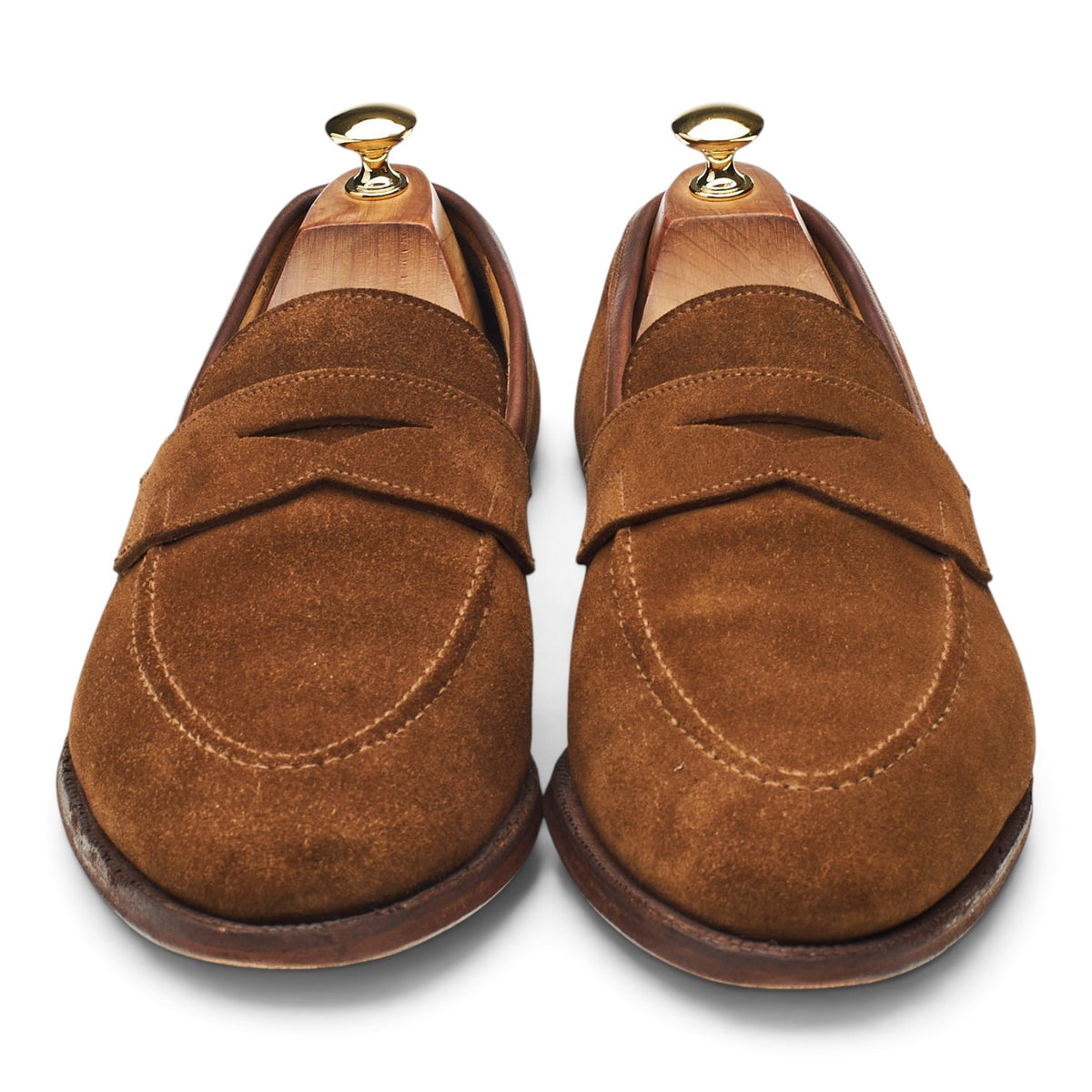 'Sydney' Snuff Brown Suede Loafers UK 9.5 E
