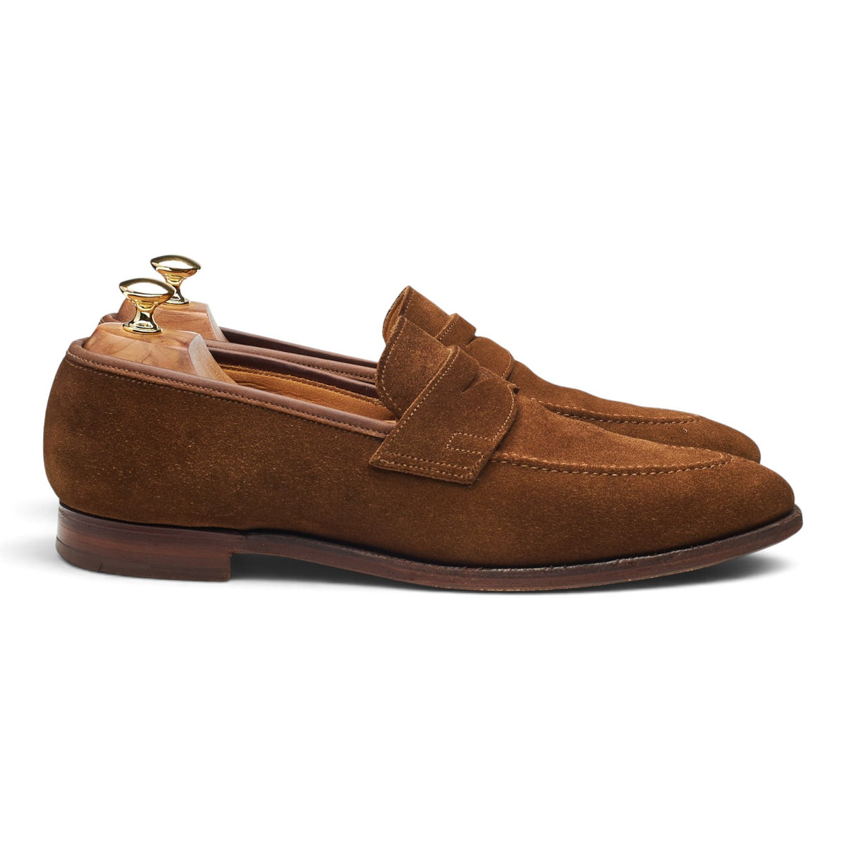 'Sydney' Snuff Brown Suede Loafers UK 9.5 E