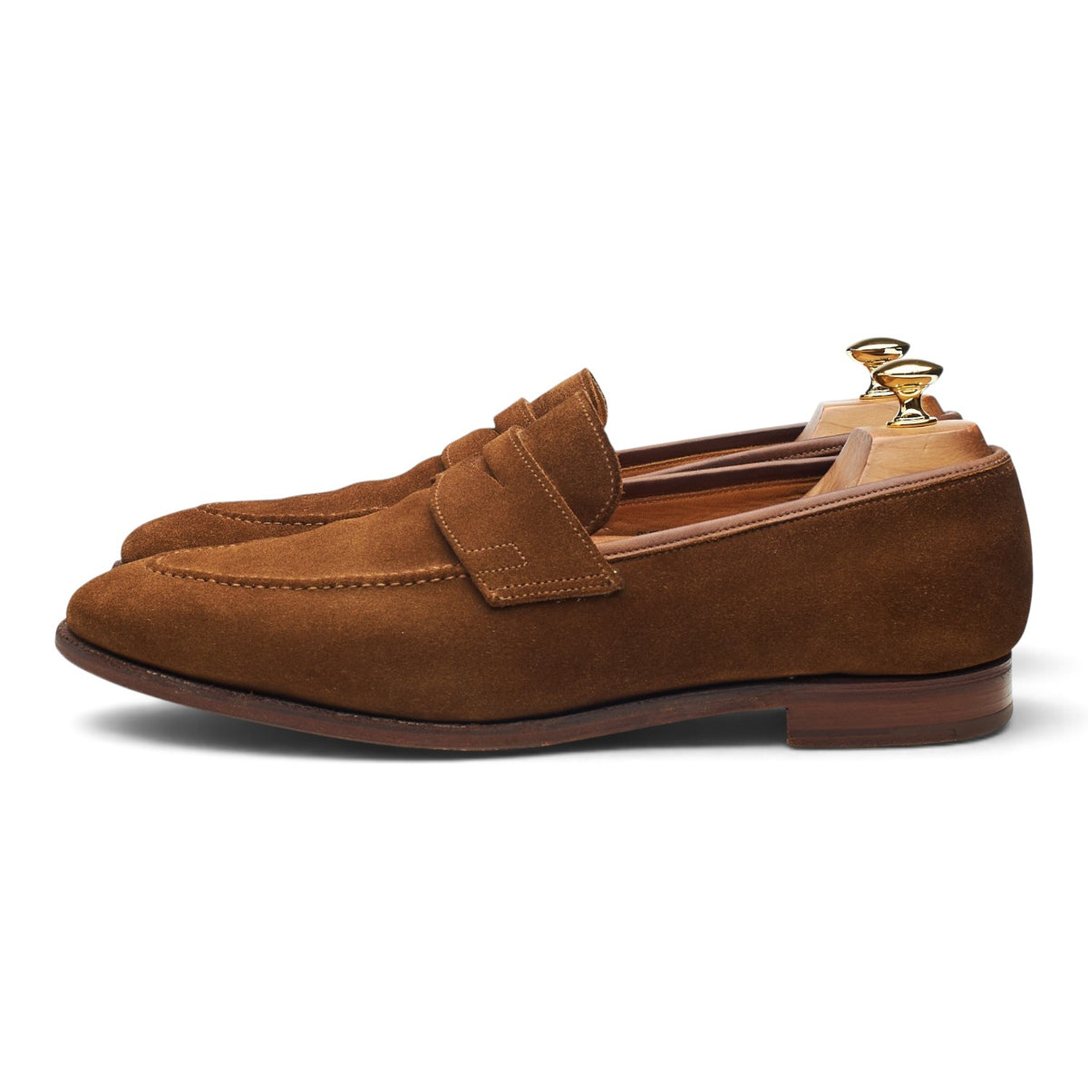 'Sydney' Snuff Brown Suede Loafers UK 9.5 E