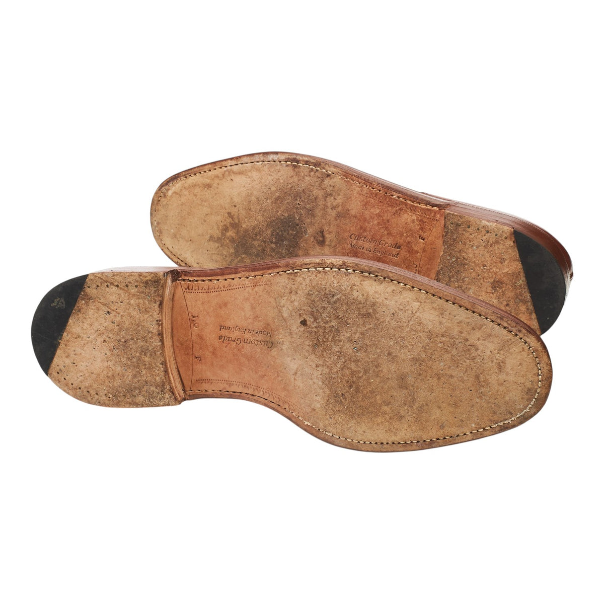 'Dartmoor' Tan Brown Leather Split Toe Derby UK 11 F