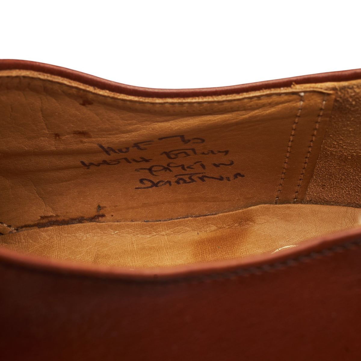 'Dartmoor' Tan Brown Leather Split Toe Derby UK 11 F