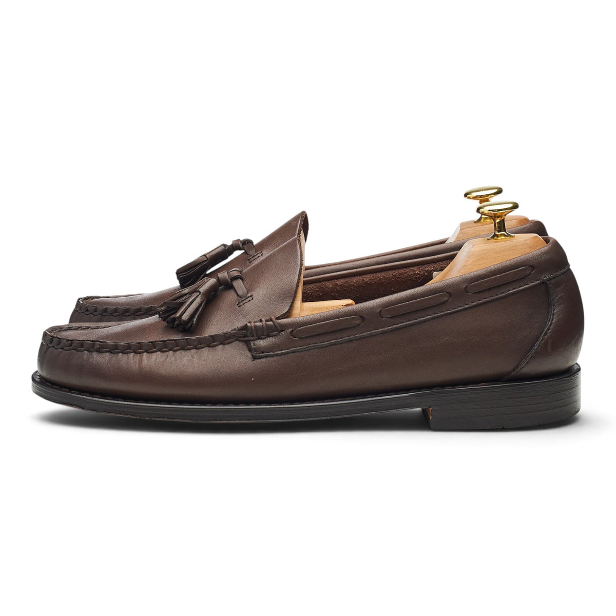 Weejuns 'Larkin' Dark Brown Leather Tassel Loafer UK 8