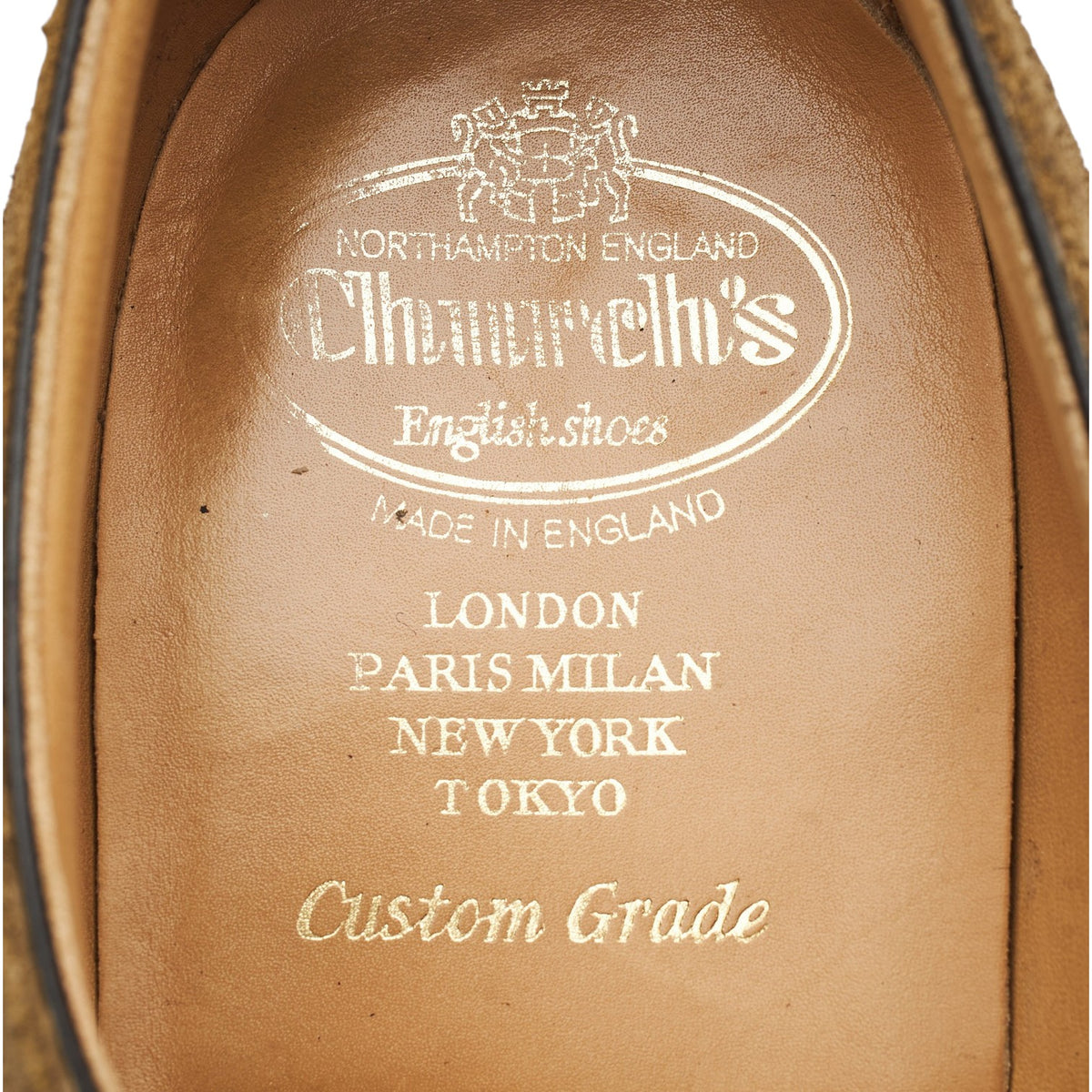 'Shannon' Light Brown Suede Derby UK 10.5 F