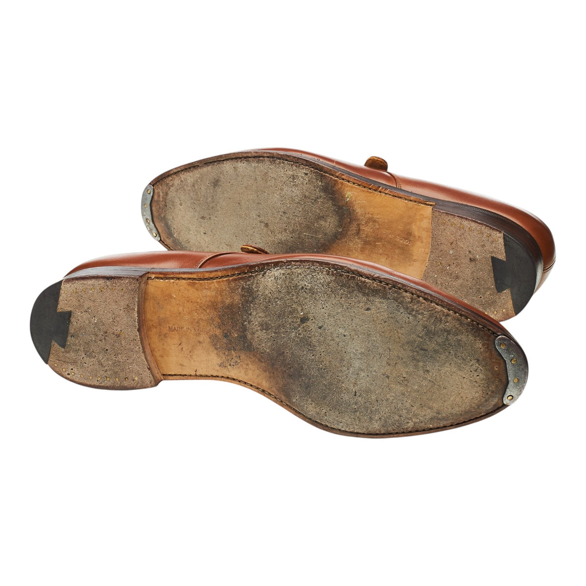 'Mayfair' Tan Brown Leather Monk Strap UK 13