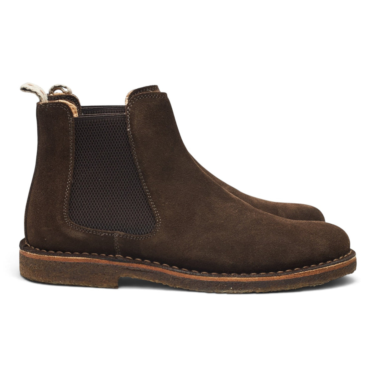 'Bitflex' Dark Brown Suede Chelsea Boots UK 8 EU 42