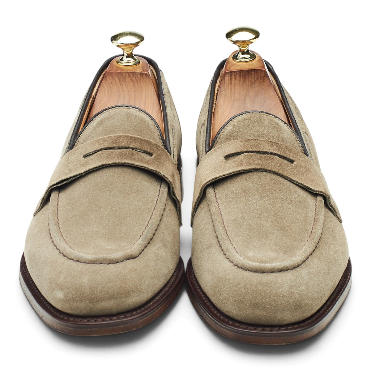 'Widnes' Stone Suede Loafers UK 6.5 G