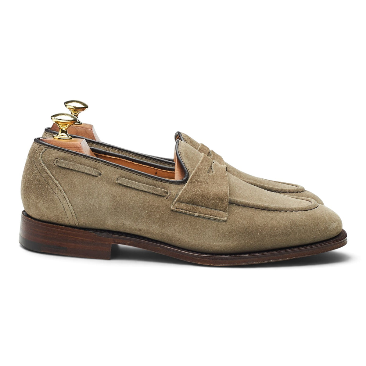 'Widnes' Stone Suede Loafers UK 6.5 G