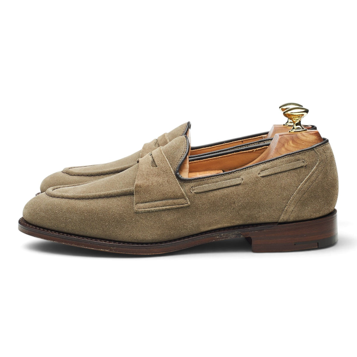 'Widnes' Stone Suede Loafers UK 6.5 G