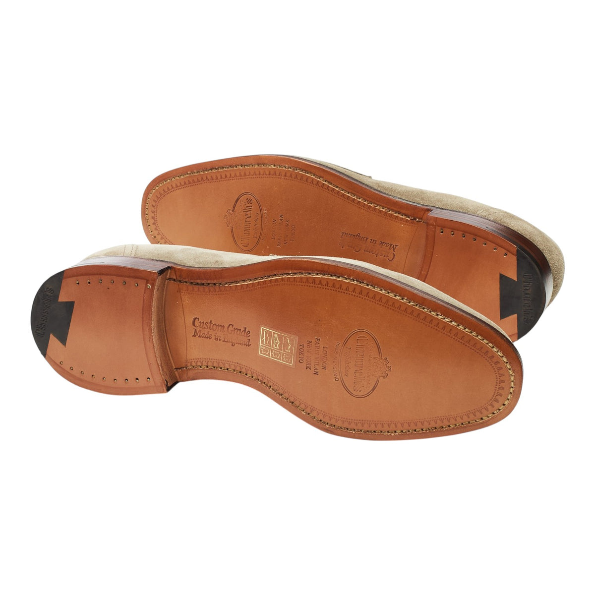 'Widnes' Stone Suede Loafers UK 6.5 G