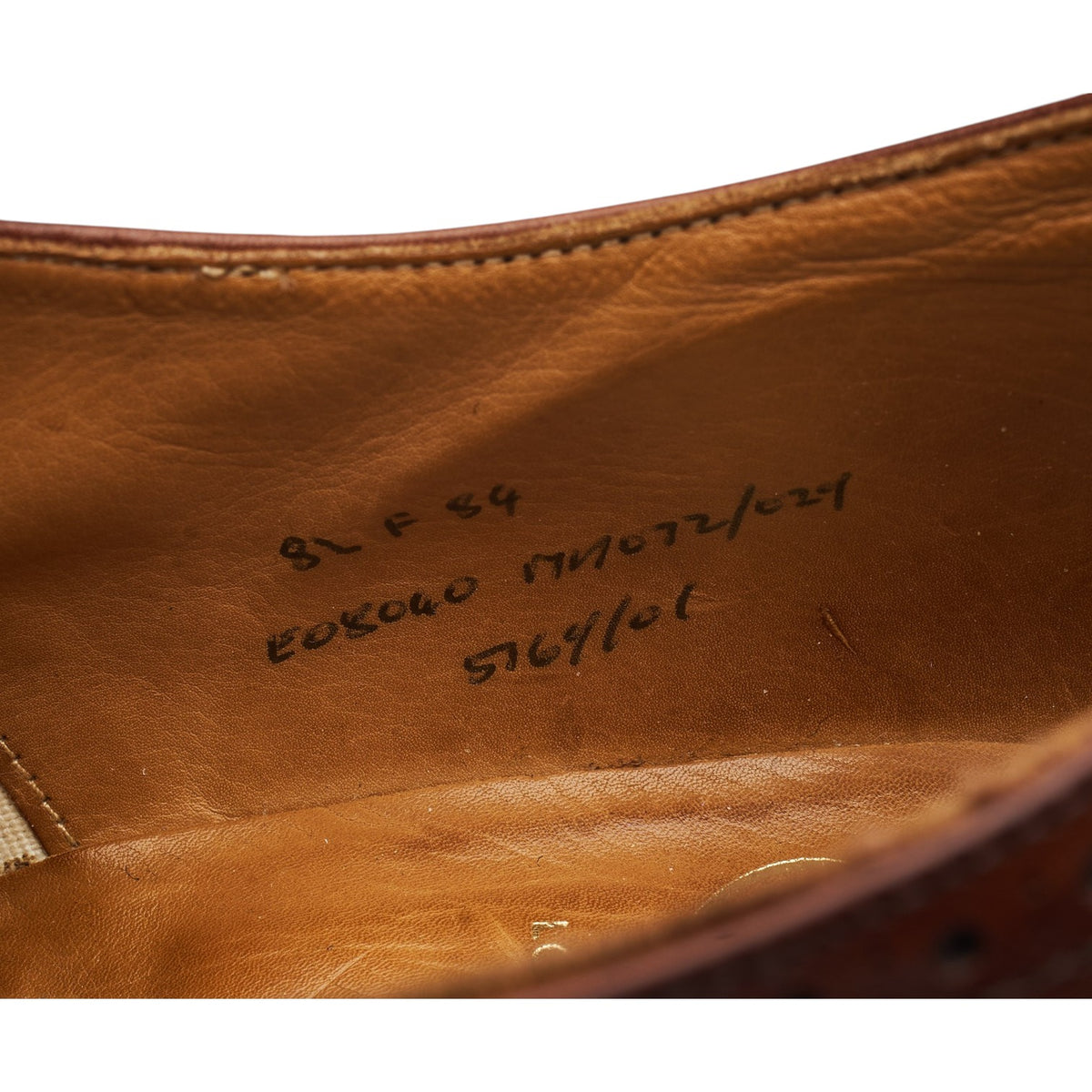 Vintage Brown Leather Oxford Brogues UK 8.5 F