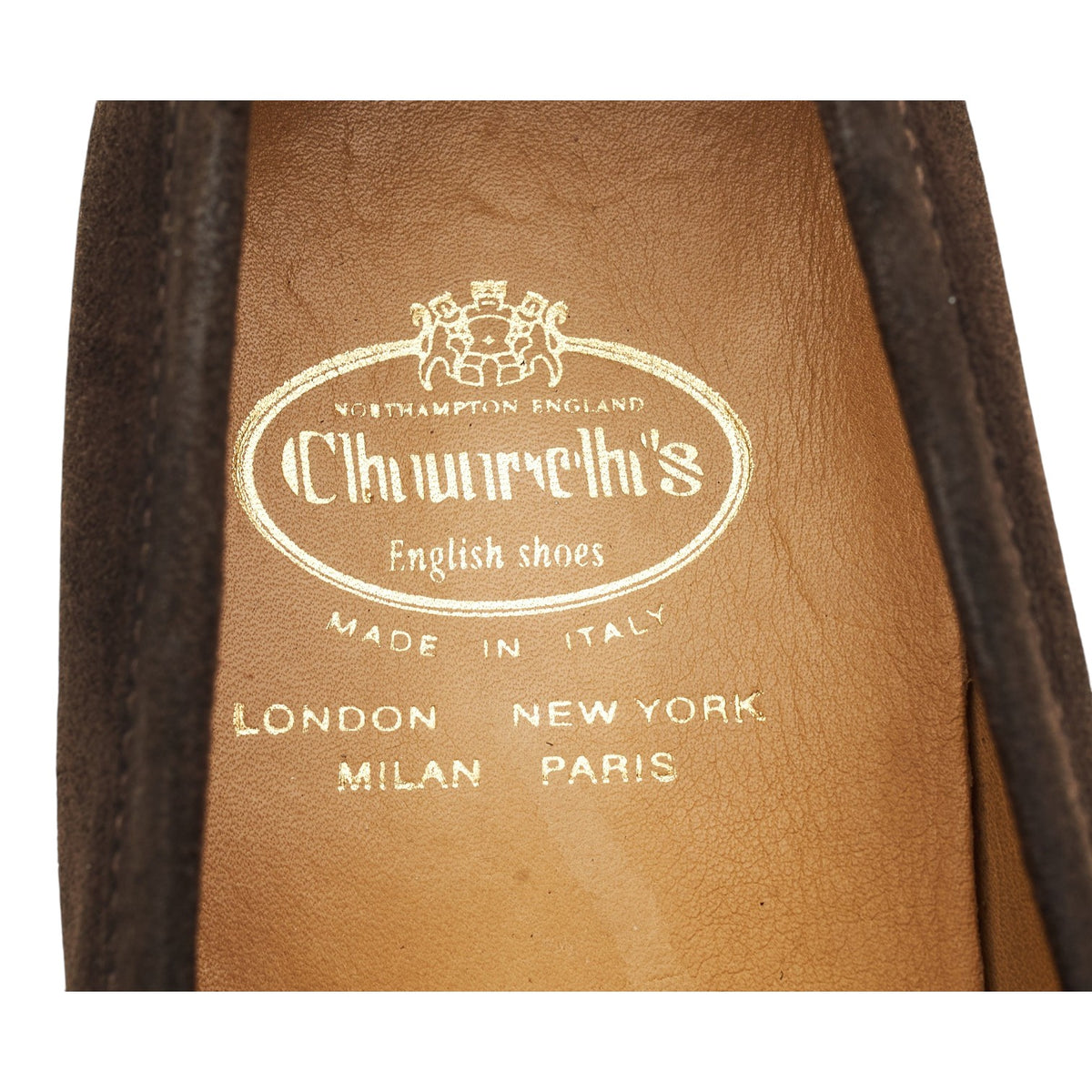 'Norris' Dark Brown Suede Loafers UK 8.5