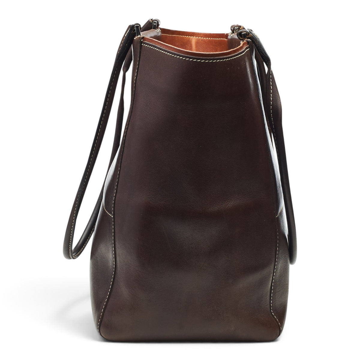 Women's Dark Brown Leather Tote Bag