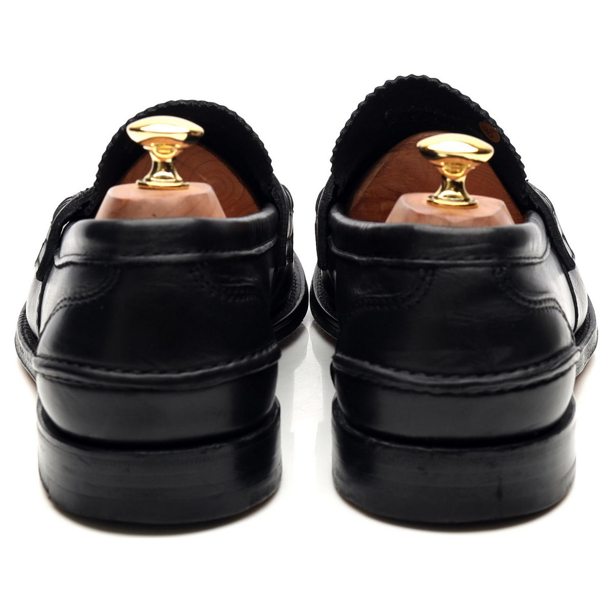 &#39;Pembrey&#39; Black Leather Loafers UK 10.5 G