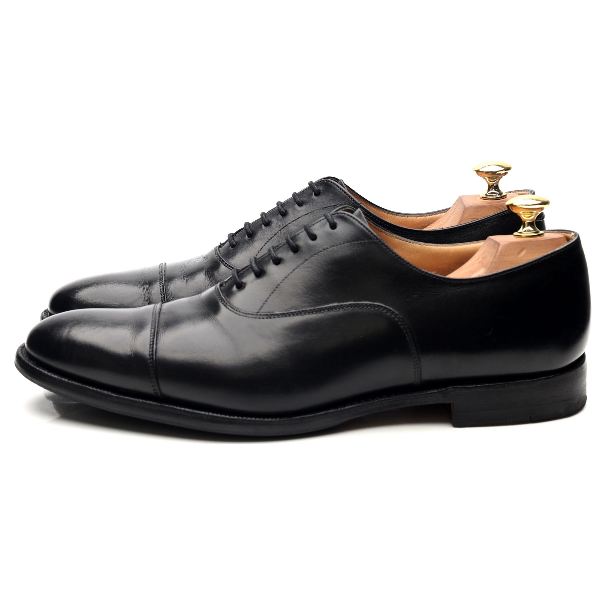 Dubai' Black Leather Oxford UK 8 F - Abbot's Shoes