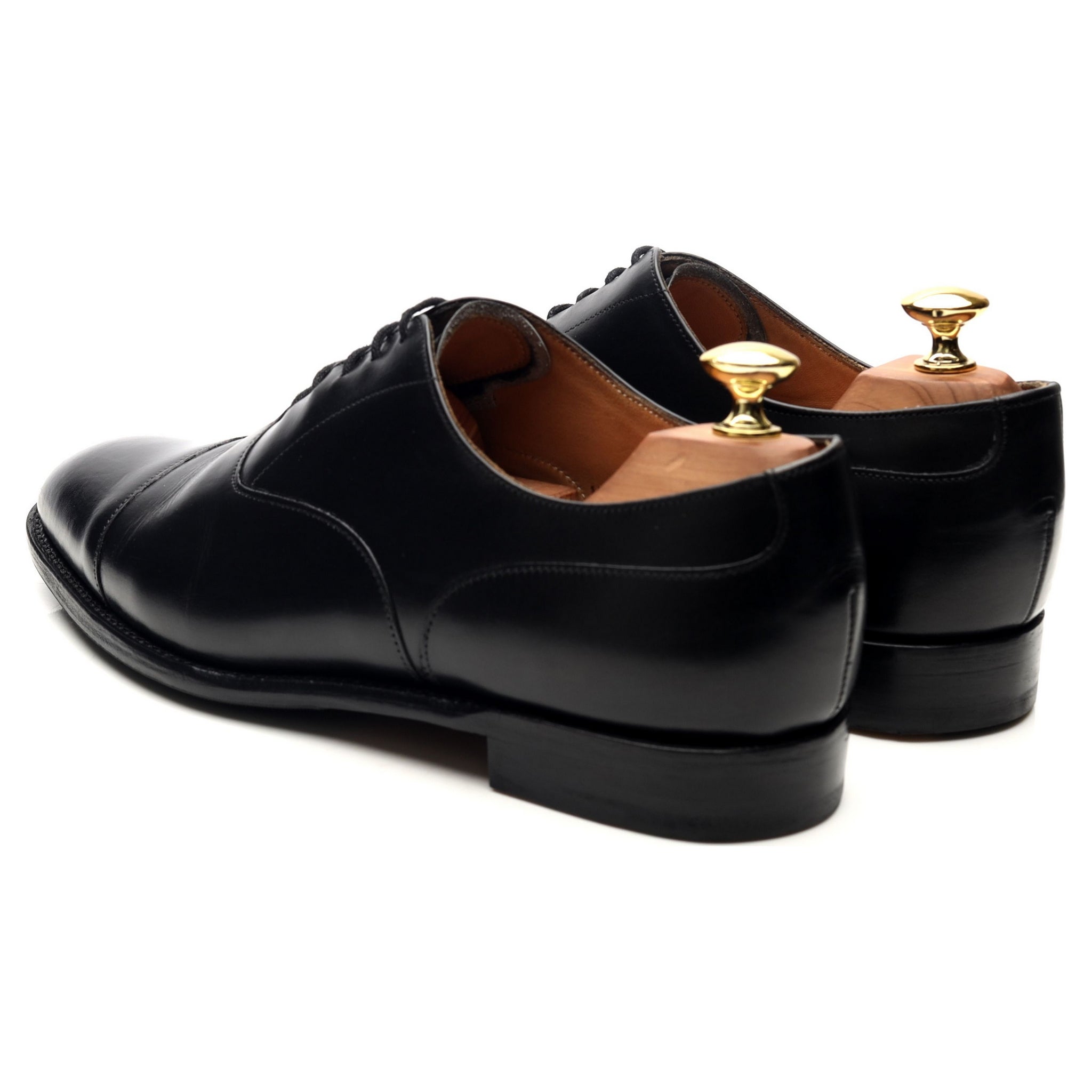 Harrington' Black Leather Oxford UK 8 F - Abbot's Shoes