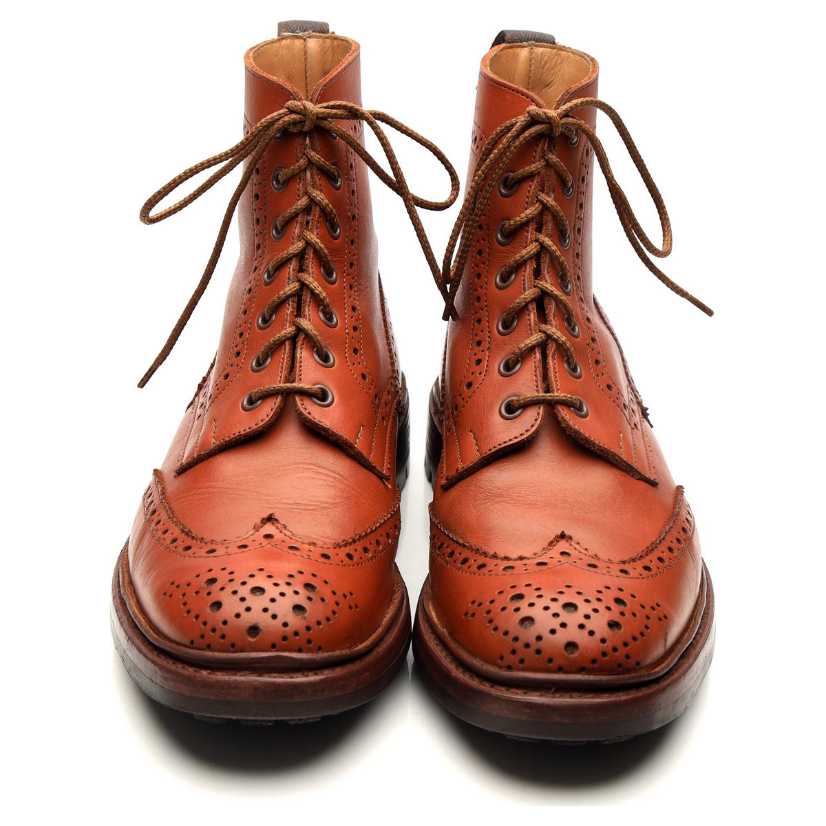 &#39;Malton&#39; Tan Brown Leather Boots UK 9